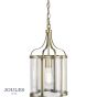 Joules Lamport Pendant Antique Brass and Glass