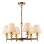 Colenza 6 Light Pendant Antique Bronze and Travertine Fitting Only