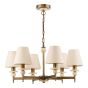 Colenza 6 Light Pendant Antique Bronze and Travertine Fitting Only