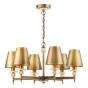 Colenza 6 Light Pendant Antique Bronze and Travertine Fitting Only