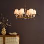 Colenza 6 Light Pendant Antique Bronze and Travertine Fitting Only