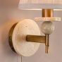 Colenza Wall Light Antique Bronze and Travertine Bracket Only