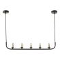 Cradle 5 Light Bar Pendant Matt Black Frame Only