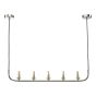 Cradle 5 Light Bar Pendant Polished Chrome Frame Only