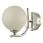 Cradle 1 Light Wall Light Polished Chrome With Opal Glass
