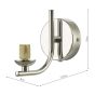 Cradle Wall Light Polished Chrome Bracket Only