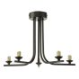 Cradle 5 Light Semi Flush Matt Black Frame Only