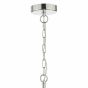 Cristin 4 Light Pendant Polished Nickel With Ivory Shade