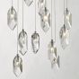Crystal 12 Light Cluster Pendant Polished Chrome & Crystal