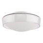 Dagon 3 Light Bathroom Ceiling Light Glass and Opal Glass IP44