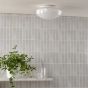 Dagon 3 Light Bathroom Ceiling Light Glass and Opal Glass IP44