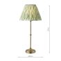 Dahl Rechargeable Table Lamp Matt Antique Brass With Shade LED