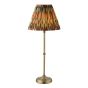 Dahl Rechargeable Table Lamp Matt Antique Brass With Shade LED