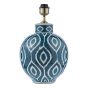 Dakari Table Lamp Blue Ceramic and Antique Brass Base Only