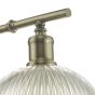 Dara Wall Light Antique Brass & Glass