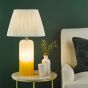 Deandra Table Lamp Yellow and White Art Glass With Shade