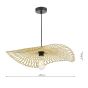 Deja Easy Fit Pendant Natural Rattan