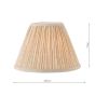 Didina Natural Linen Tapered Drum Shade 25cm