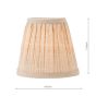 Didina Natural Linen Empire Shade 15cm (Top Gimble)