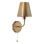 Dijon Wall Light Antique Bronze With Bronze Metal Shade