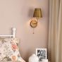 Dijon Wall Light Antique Bronze With Bronze Metal Shade