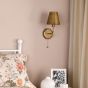 Dijon Wall Light Antique Bronze With Bronze Metal Shade