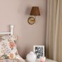 Dijon Wall Light Antique Bronze With Hand-Woven Rattan Shade
