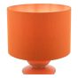 Discus Ceramic Table Lamp Orange With Shade