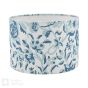 Down House Blue Cotton Drum Shade 26cm