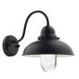 Dynamo Outdoor Wall Light Matt Black Glass IP44