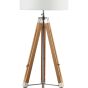 Easel Floor Lamp Light Wood With Shade