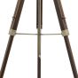 Easel Floor Lamp Dark Wood With Shade