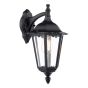 Eddard Outdoor Wall Light Matt Black and Glass IP44
