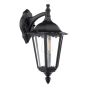 Eddard Outdoor Wall Light Matt Black and Glass IP44
