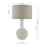 Edlyn Table Lamp White Ceramic With Shade