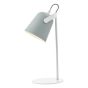 Effie Table Lamp Soft Matt Grey and White