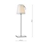 Egor Rechargeable Table Lamp Polished Chrome and Colour Changing LED