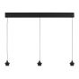 Eileen 3 Light Bar Pendant Matt Black LED - Fitting Only