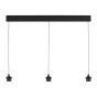 Eileen 3 Light Bar Pendant Matt Black LED - Fitting Only