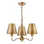 Elara 3 Light Pendant Antique Bronze With Bronze Metal Shades