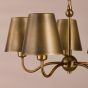 Elara 5 Light Pendant Antique Bronze With Bronze Metal Shades