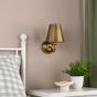 Elara Wall Lamp Antique Bronze With Bronze Metal Shades