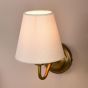 Elara Wall Lamp Antique Bronze With Linen Hardback Shades