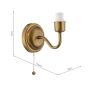 Elara Wall Light Antique Bronze Fitting Only