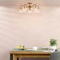 Elara 5 Light Semi-Flush Antique Bronze Fitting Only