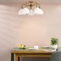 Elara 5 Light Semi-Flush Antique Bronze Fitting Only
