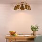 Elara 5 Light Semi-Flush Antique Bronze Fitting Only