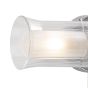 Elba Bathroom 2 Light Wall Light Polished Chrome Glass IP44