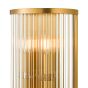 Eleanor 4 Light Wall Light Natural Brass Glass