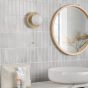Elgor Bathroom Wall Light Travertine and Opal Glass IP44